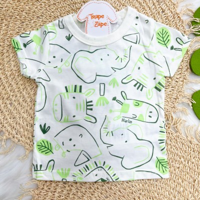 Conj Safari Off White e Verde
